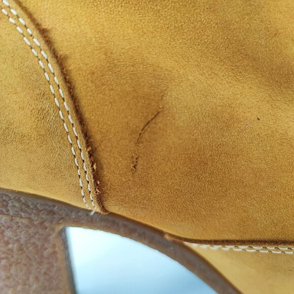 Timberland Women's Wheat Nubuck Leather Ankle Boot Size 9.5 - Picture 8 of 11